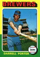 1975 Topps Mini #52 Darrell Porter Baseball Card