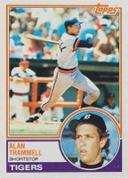 1983 Topps #95 Alan Trammell Baseball Card