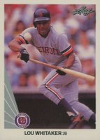 1990 Leaf #34 Lou Whitaker Baseball Card