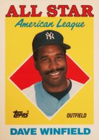 1988 Topps Tiffany #392 Dave Winfield Baseball Card