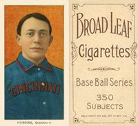 1909 White Borders Broadleaf 350  #225 Miller Huggins Portrait Baseball Card