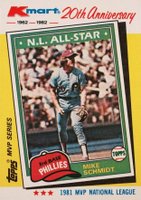 1982 K-Mart 20th Anniversary #41 Mike Schmidt Baseball Card
