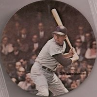 1976 Sportstix #D Mickey Mantle Round Baseball Card