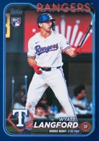 2024 Topps Update #US341 Wyatt Langford Royal Blue Baseball Card