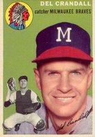 1954 Topps #12 Del Crandall Baseball Card
