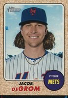 2017 Topps Heritage  #421 Jacob DeGrom Mini Baseball Card