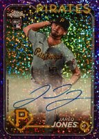 2024 Topps Chrome Update Chrome Baseball Update Series Autographs #RAJJ Jared Jones Purple Speckle Baseball Card