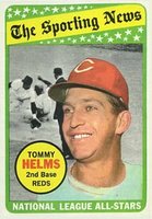 1969 Topps #418 Tommy Helms All-Star Baseball Card
