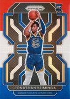 2021 Panini Prizm #307 Jonathan Kuminga Red/White/Blue Prizm Basketball Card