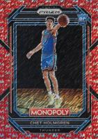 2022 Panini Prizm Monopoly #63 Chet Holmgren Red Money Shimmer Basketball Card