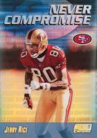 1999 Stadium Club Chrome Never Compromise #NC39 Jerry Rice Refractor Football Card