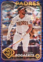 2024 Topps Chrome #32 Xander Bogaerts Purple Sonar Refractor Baseball Card