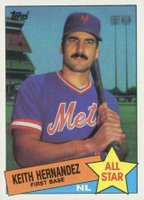 1985 Topps #712 Keith Hernandez Baseball Card