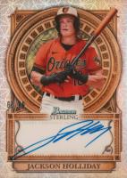 2023 Bowman Sterling Sterling Opulence Autographs #SOAJH Jackson Holliday Baseball Card