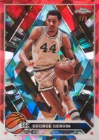 2023 Topps Chrome Sapphire Edition #75 George Gervin Red Basketball Card