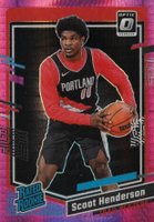 2023 Panini Donruss Optic #239 Scoot Henderson Hyper Pink Basketball Card