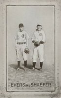 1907 Novelty Cutlery Postcards # Evers and Shaefer Baseball Card