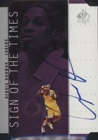 1998 SP Authentic Sign of the Times  #DR Dennis Rodman Silver Basketball Card