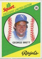 1981 Squirt #1 George Brett Baseball Card