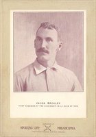 1902 Sporting Life Cabinets #41 Jake Beckley Cincinnati, 1902 Baseball Card