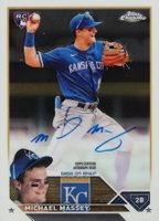2023 Topps Chrome Rookie Autograph #RAMM Michael Massey Baseball Card