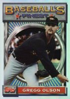 1993 Finest #121 Gregg Olson Refractor Baseball Card