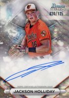 2023 Bowman Sterling Prospect Autographs #PAJH Jackson Holliday Wave Baseball Card