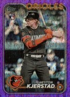 2024 Topps #394 Heston Kjerstad Purple Foil Baseball Card