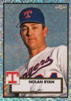 2021 Topps Chrome Platinum Anniversary #606 Nolan Ryan 70th Anniversary Platinum Mini Diamond Refractor Baseball Card