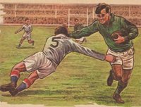 1965 Bancroft Tiddlers Giants of Sport II-Hand Cut #20 Malan/Mantle Mantle Back Baseball Card