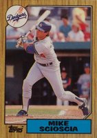 1987 Topps Tiffany #144 Mike Scioscia Baseball Card