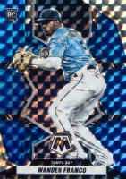 2022 Panini Mosaic #244 Wander Franco Blue Mosaic Baseball Card