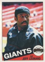 1985 Topps Mini #619 Jeff Leonard Baseball Card
