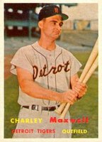 1957 Topps #205 Charley Maxwell Baseball Card