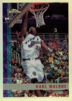 1997 Topps Chrome #166 Karl Malone Refractor Basketball Card