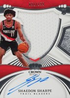 2022 Panini Crown Royale #112 Shaedon Sharpe Autograph Memorabilia Basketball Card