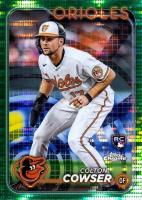2024 Topps Chrome #278 Colton Cowser Green Sonar Refractor Baseball Card