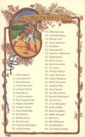 1989 Perez-Steele Celebration Postcard # Checklist Baseball Card