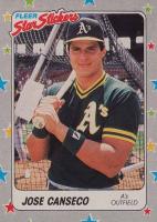 1988 Fleer Star Stickers #54 Jose Canseco Baseball Card