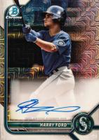 2022 Bowman Mega Box Chrome Autographs #BMAHF Harry Ford Baseball Card