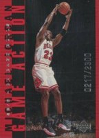 1998 Upper Deck MJ Living Legend Game Action #G28 Michael Jordan Red Basketball Card