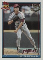 1991 Topps Desert Shield #413 Terry Mulholland Baseball Card