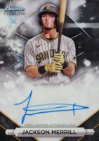 2023 Bowman Sterling Prospect Autographs #PAJML Jackson Merrill Baseball Card