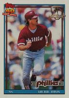 1991 Topps Desert Shield #439 Dickie Thon Baseball Card