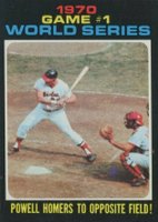 1971 Topps #327 World Series Game 1 Powell Homers To Opposite Field! Baseball Card
