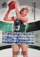 2004 SP Game Used SIGnificance #SIGLA Larry Bird Basketball Card