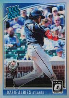 2018 Panini Donruss Optic #36 Ozzie Albies Holo Baseball Card
