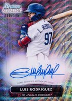 2022 Bowman Sterling Prospect Autographs #PALR Luis Rodriguez Wave Refractor Baseball Card