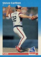 1987 Fleer Glossy #490 Steve Carlton Baseball Card