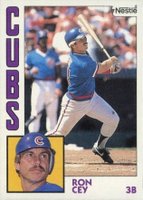 1984 Topps Nestle Hand Cut #357 Ron Cey Baseball Card